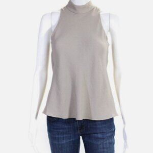 Nanushka tan mock neck tank